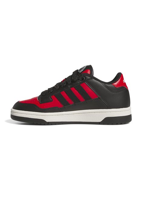 Adidas Rapid Court Shoes Black Red Junior ADIDAS CORE | Sneakers | JR1020-